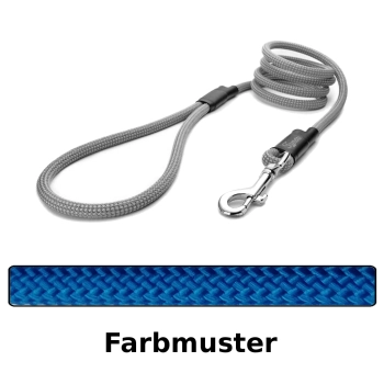 klassische Hundeleine - M - 145cm - blau